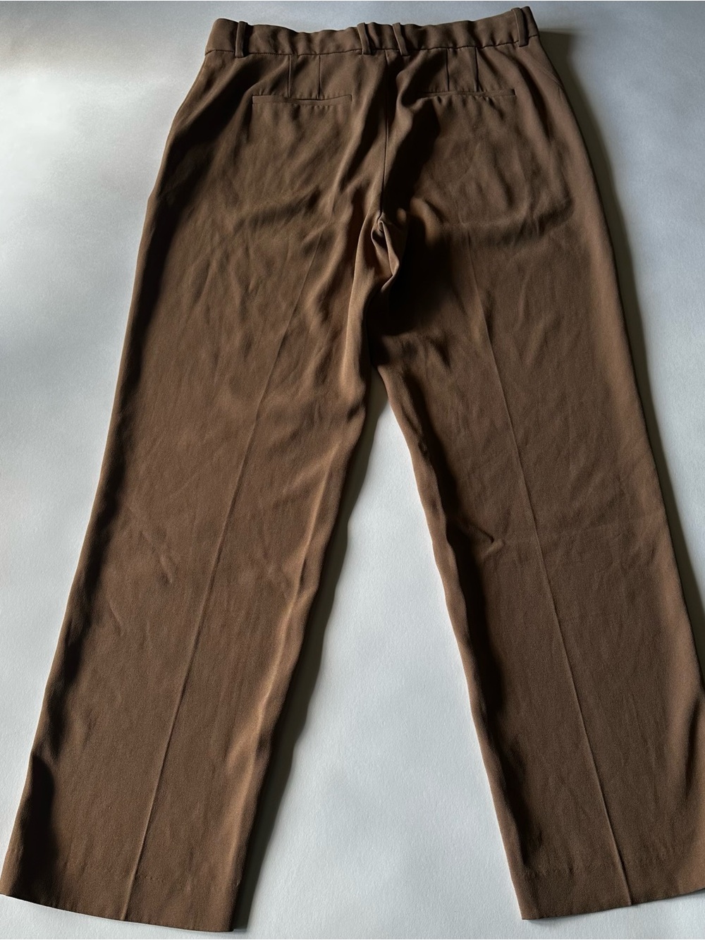 Babaton Aritzia Brown Straight Leg Trousers Sz 12 - Picture 4 of 8